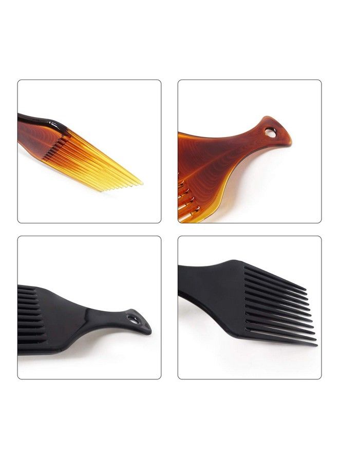 HONBAY 2Pcs Hair Styling Tools Plastic Hair Pick Combs Lift Hair Picks For Long Thick Curly & Afro Hair - Image 5