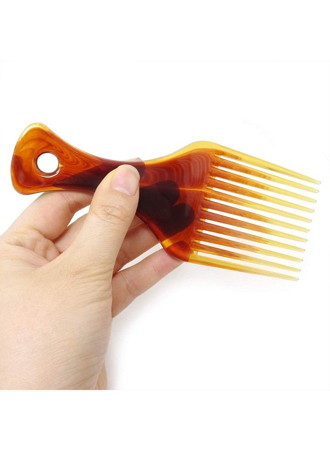 HONBAY 2Pcs Hair Styling Tools Plastic Hair Pick Combs Lift Hair Picks For Long Thick Curly & Afro Hair - Image 4