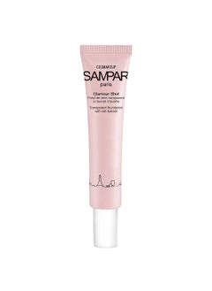 Sampar SAMPAR  Glamour Shot Universal Transparent Foundation  Reduces Fine Lines Wrinkles  Redness  Redness Solutions  Color Correcting Makeup for All Skin Tones  CrueltyFree  Made In Paris 85 oz 