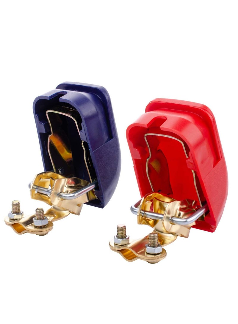 Loquat Universal Battery Terminal Connectors Clamps，Top Post Battery Terminals ,Negative and Positive,Fit for Car, Van and More - Image 5