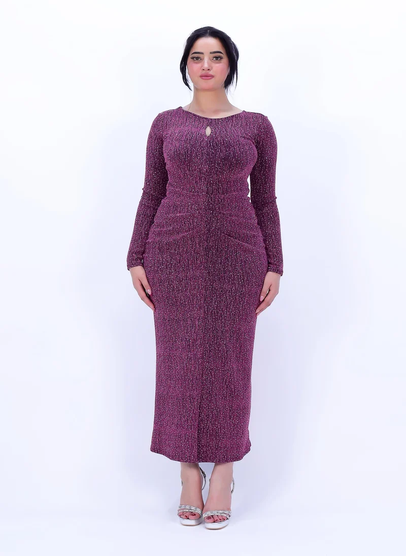 In Love Women party dress in Purple color for winter season