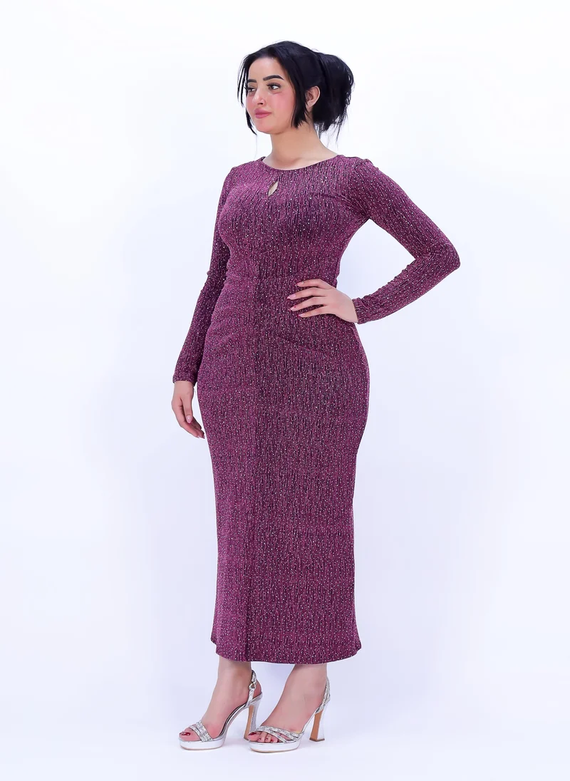 In Love Women party dress in Purple color for winter season