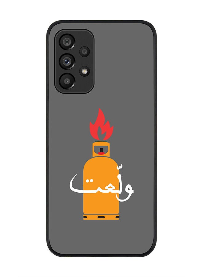 Stylizedd Rugged Black edge case for Samsung Galaxy A33 5G Slim fit Soft Case Flexible Rubber Edges Anti Drop TPU Gel Thin Cover - Getting Hotter - Image 1