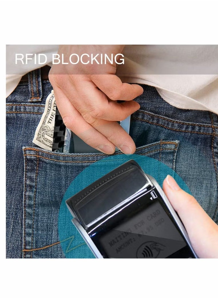 Generic - Men's Wallet - RFID Blocking, Simple Design, Multi-Card, Cash Holder, Durable and Practical - Image 1