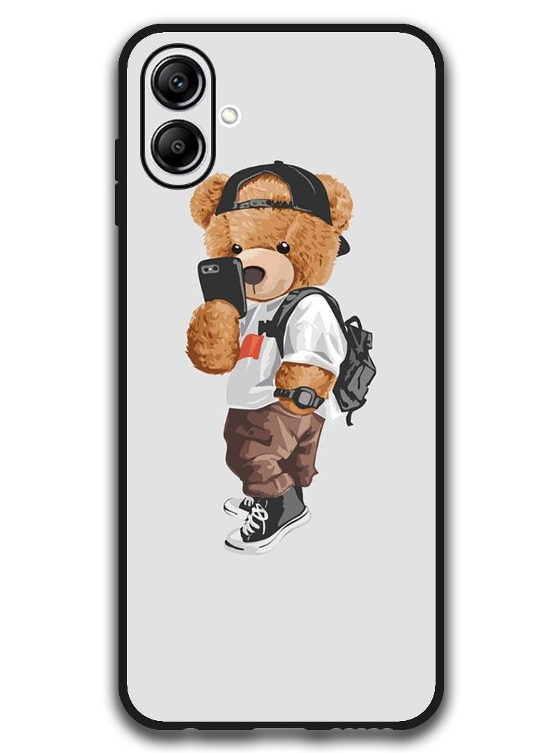 Theodor Protective Case Anti Scratch Shock Proof Bumper Cover For Samsung Galaxy A06 Teddy Taking selfie - Image 1