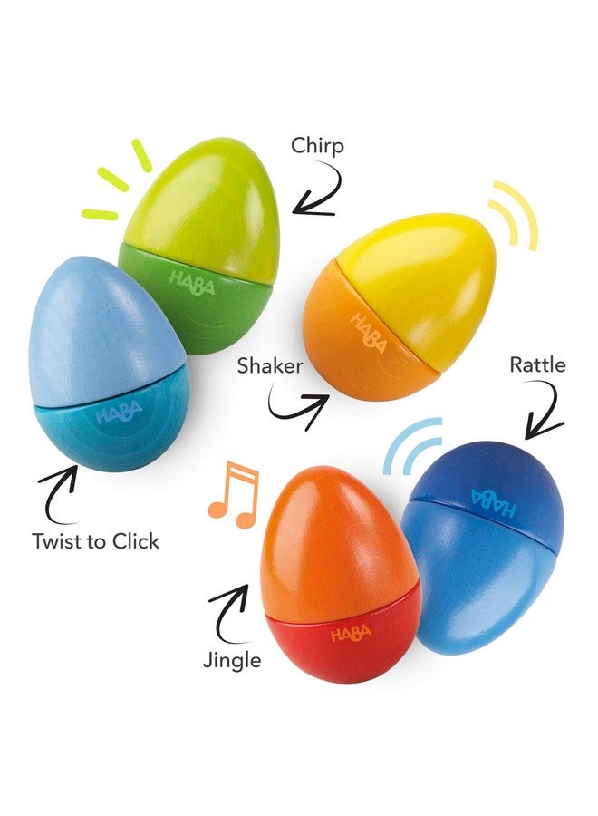 هابا بيض موسيقي - 5 بيضات خشبية بأصوات صوتية | صنع في ألمانيا | آلات موسيقية للأطفال | ألعاب مونتيسوري | ألعاب تعليمية للعب الموسيقى في وقت مبكر | للأعمار من 2 إلى 4 سنوات - Image 2