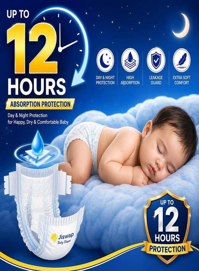 Jiswap Ultra Absorbent Baby Diapers – Soft, Leak-Proof, Hypoallergenic, and Breathable Diapers for Newborns, Infants & Toddlers – Eco-Friendly, and Comfortable – 50 Count (18+ Kg, XXXL) - Image 4