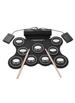 NIBEMINENT Portable Stereo Digital Electronic Roll-Up Drum 