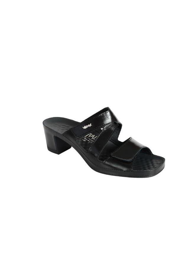 VITAL 148-1040 Vital Ladies Joy - Metallic Sandals 05052 Black  - Image 2