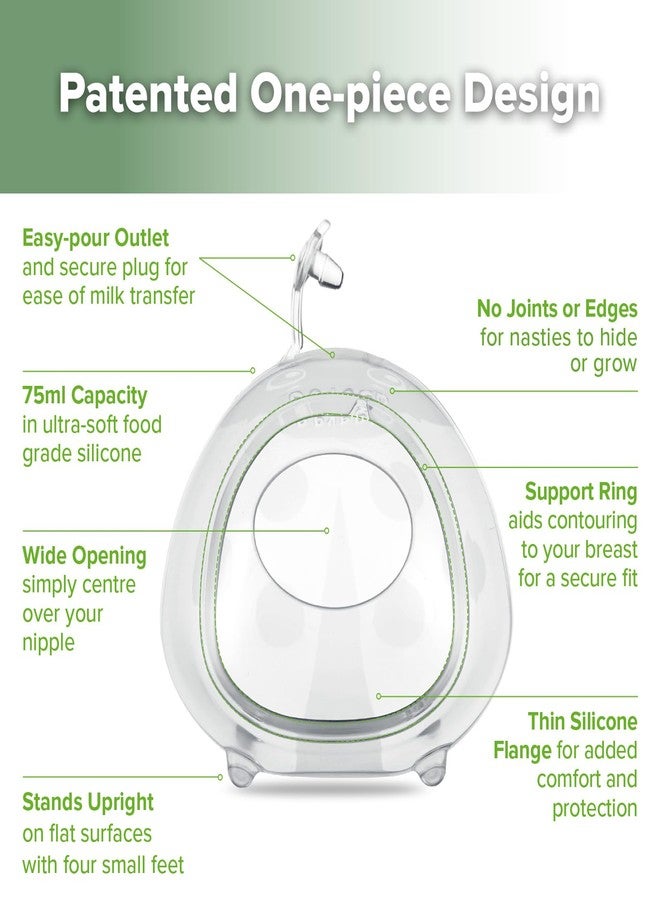 Haakaa Ladybug Milk Collector - Wearable Breast Shields Soft Nursing Cups Breast Milk Saver, Portable, Letdown Catcher Breastfeeding Essentials, 2.5oz/75ml, 1pc - Image 4