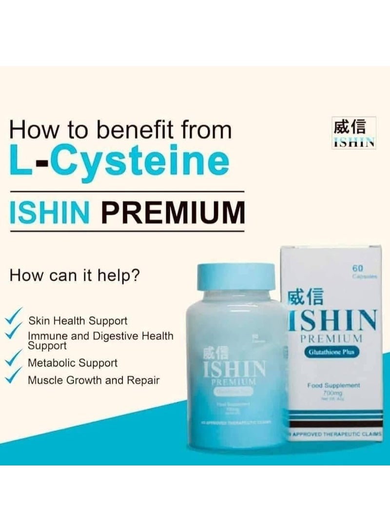 ISHIN Japan Premium White Glutathione Plus 60capsules