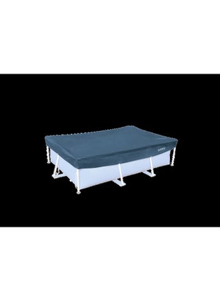 Rectangular Pool Cover - 305 x 183 cm (10ft x 6ft) Heavy-Duty Frame Pool Shield for Debris Protection 3x2meter - view 5