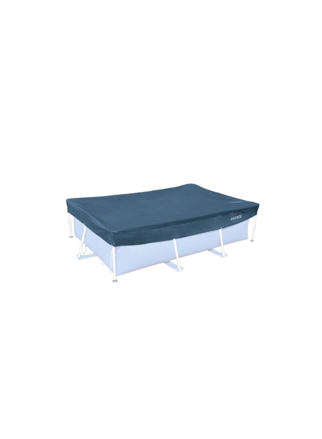 INTEX Rectangular Pool Cover - 305 x 183 cm (10ft x 6ft) Heavy-Duty Frame Pool Shield for Debris Protection 3x2meter - Image 1