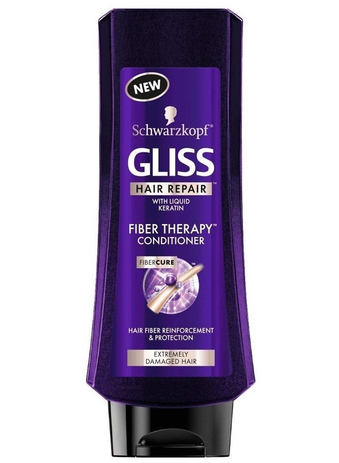 Gliss Schwarzkopf Gliss Hair Repair - Fiber Therapy For Extremely Damaged Hair - Shampoo & Conditioner Set - Net Wt. 13.6 FL OZ (400 mL) Per Bottle - One Set - Image 2