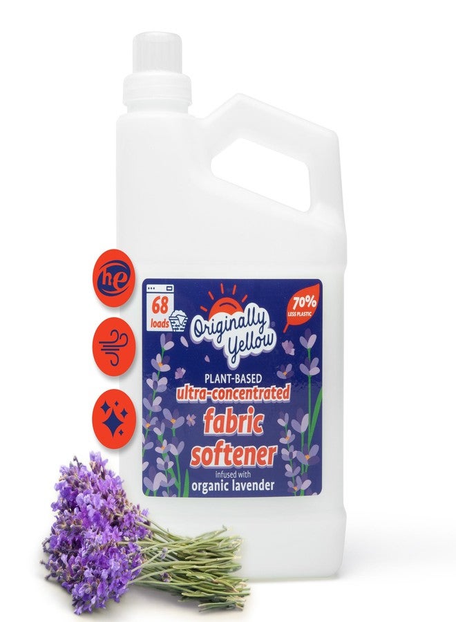 Originally Yellow Plant Based Fabric Softener | Ultra-Concentrated Laundry Softener Infused with Organic Lavender | High-Efficiency Liquid Fabric Softener Helps Remove Static & Wrinkles | 34 Oz - Image 1
