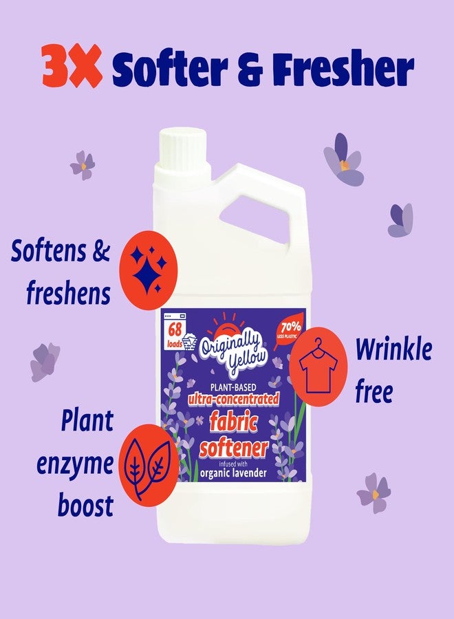Originally Yellow Plant Based Fabric Softener | Ultra-Concentrated Laundry Softener Infused with Organic Lavender | High-Efficiency Liquid Fabric Softener Helps Remove Static & Wrinkles | 34 Oz - Image 3