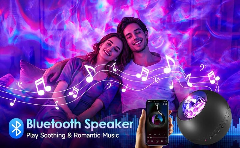 Onefire Galaxy Projector with Gifts Box/240 Lighting Modes/15 White Noise/Bluetooth Music Galaxy Projector for Bedroom Adults,Teen Stuff Room Lighting Bedroom Decor for Teen Girls&Teenage Boy Gifts - Image 3