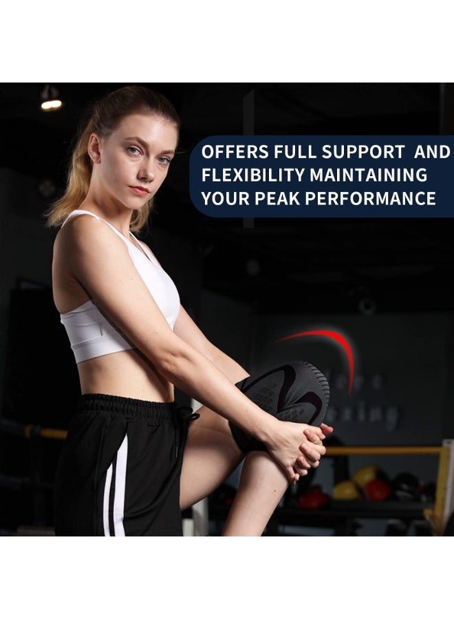 FDTY دعامة الركبة 2 حزمة دعامة ضغط الركبة للرجال والنساء رفع الأثقال، صالة الألعاب الرياضية، التمرين، المشي لمسافات طويلة، الرياضة - Image 5