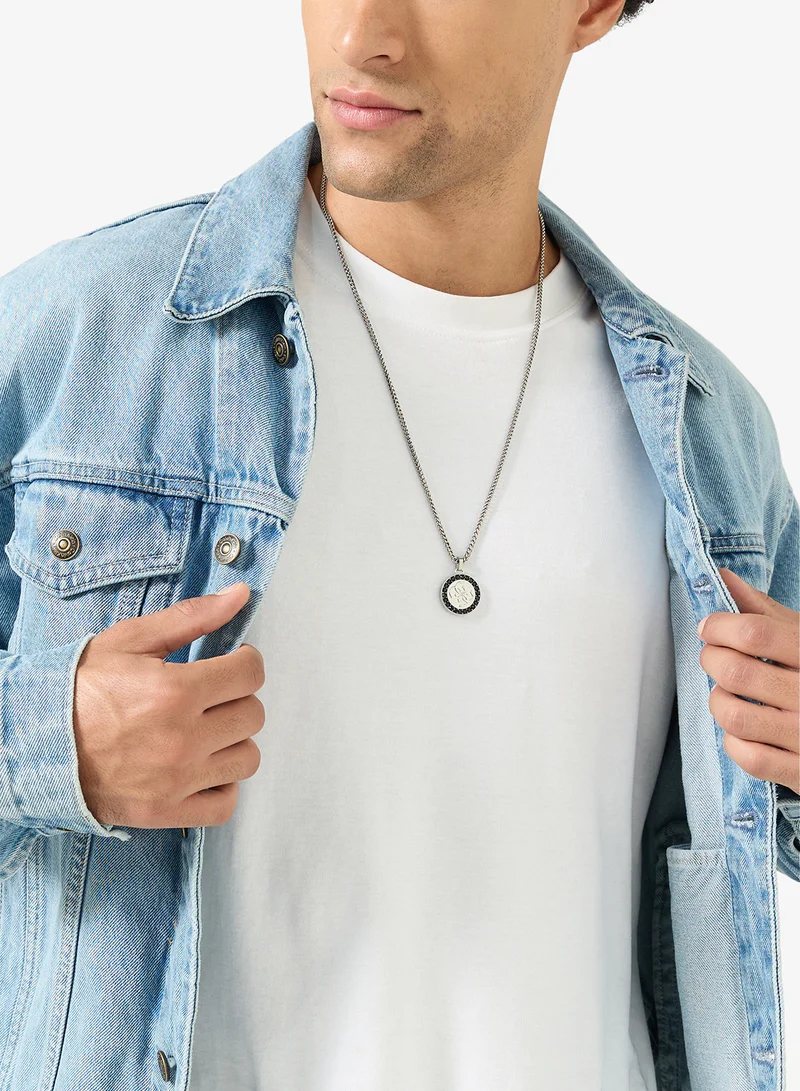 GUESS Rebel Knight Logo Necklace