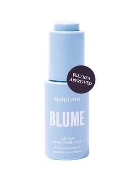 Blume Blume Meltdown Face Oil for Women & Men - Non-Comedogenic Acne Serum with Rosehip Oil, Blue Tansy & Black Cumin Seed - Helps Reduce Redness, Smooth Texture & Hydrate - Cruelty-Free & Vegan (0.5 oz)  - Image 1