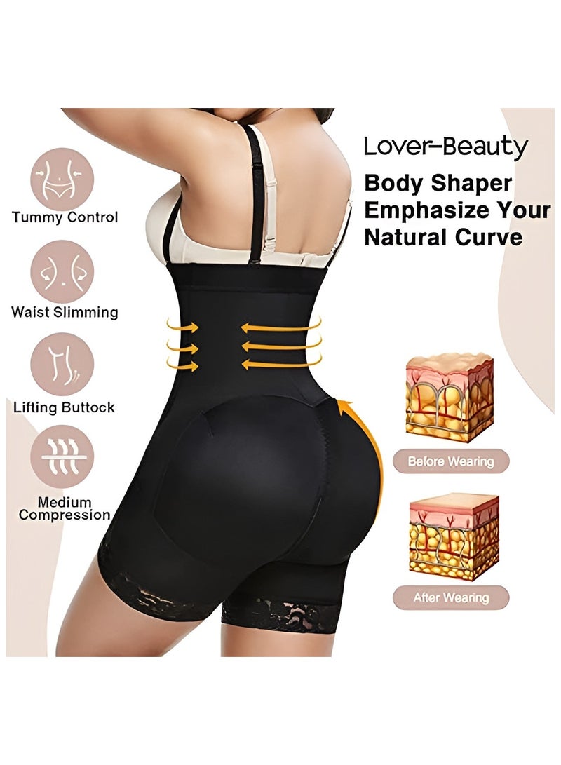 LOVERA مشدات الجسم النسائية ذات الخصر العالي للتحكم في البطن، مشدات الجسم الكاملة للنساء - Image 3