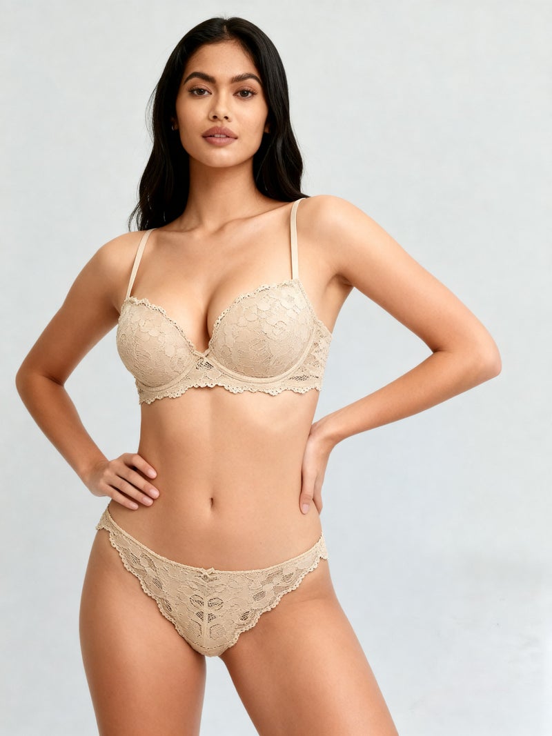 Laceandme Sexy Lace Lingerie Set for Women – Designer Bra & Matching Panty | Romantic Intimates Wear - Image 2