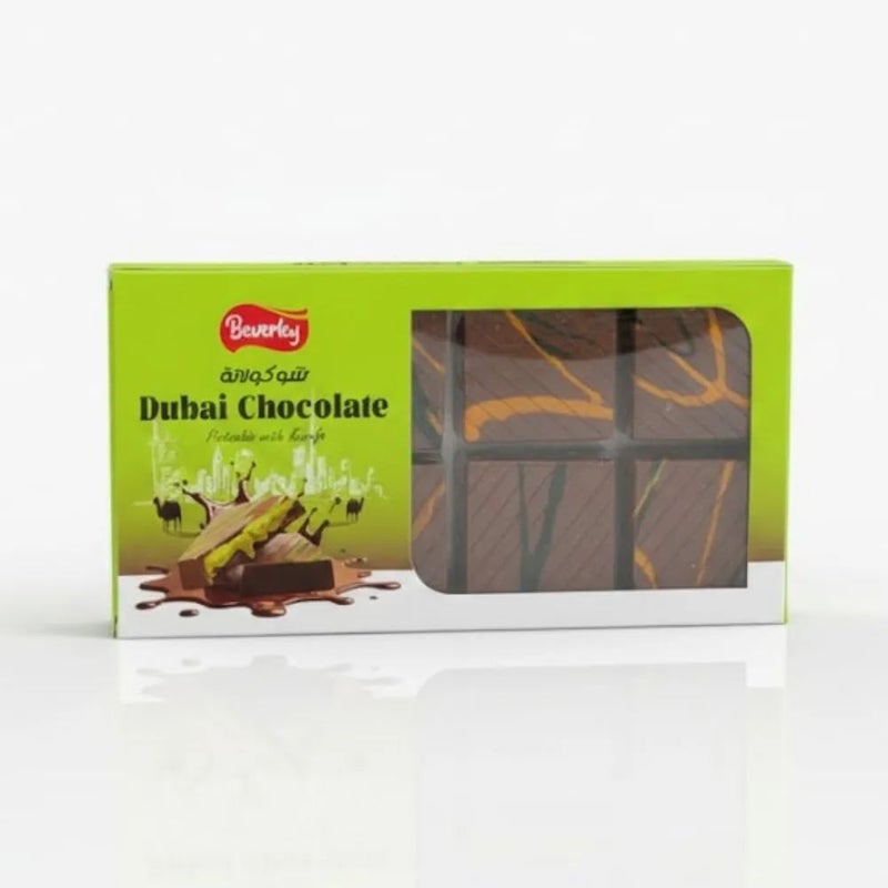 Beverley Dubai Chocolate With Pistachio And Kunafa Flavor- 8pcs
