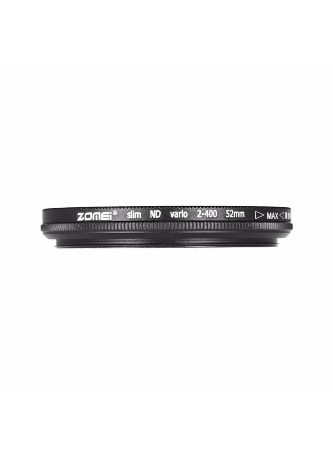 NIBEMINENT Ultra Slim Variable Fader ND2-400 Neutral Density Filter Black/Clear  - Image 2