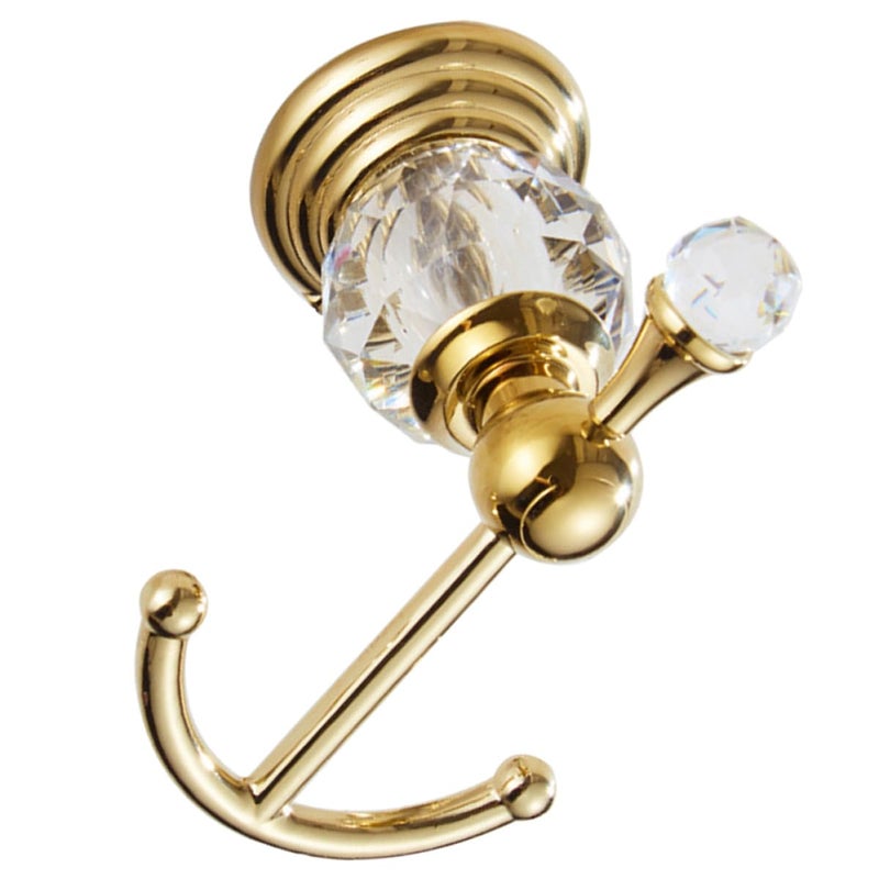 Gold Wall Hook Heavy Duty Towel Robe Hanger Punch Design Bathroom Kitchen Wall Mounted - Image 2