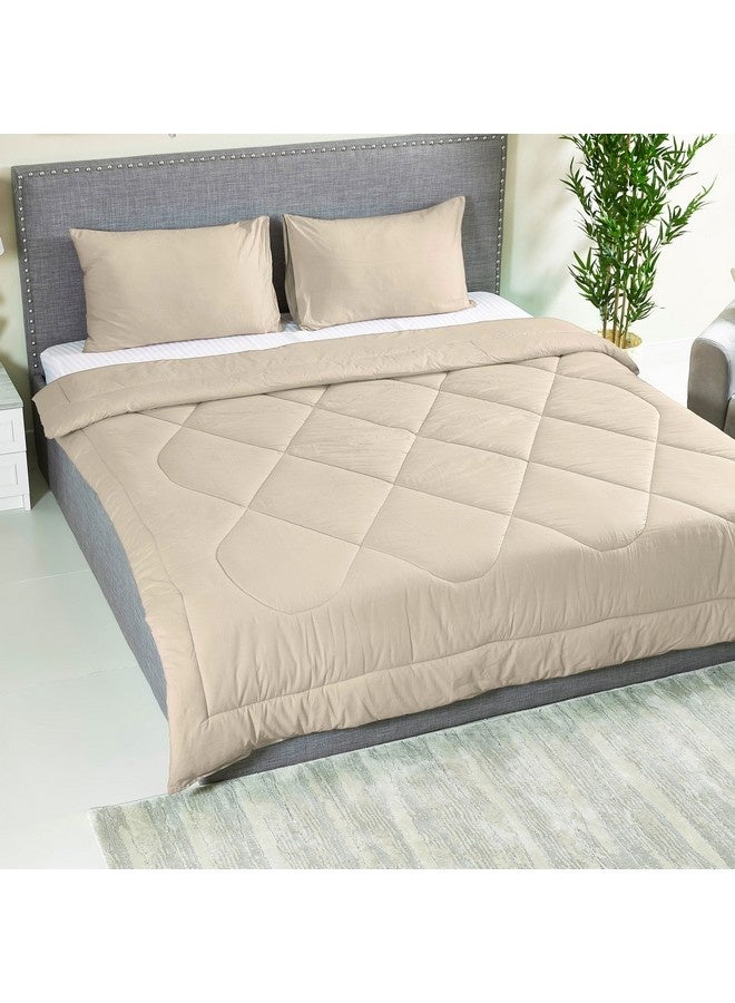 هوم بوكس طقم لحاف بالينا قطن سادة سوبر كينج 3 قطع 240 × 240 سم - Image 1