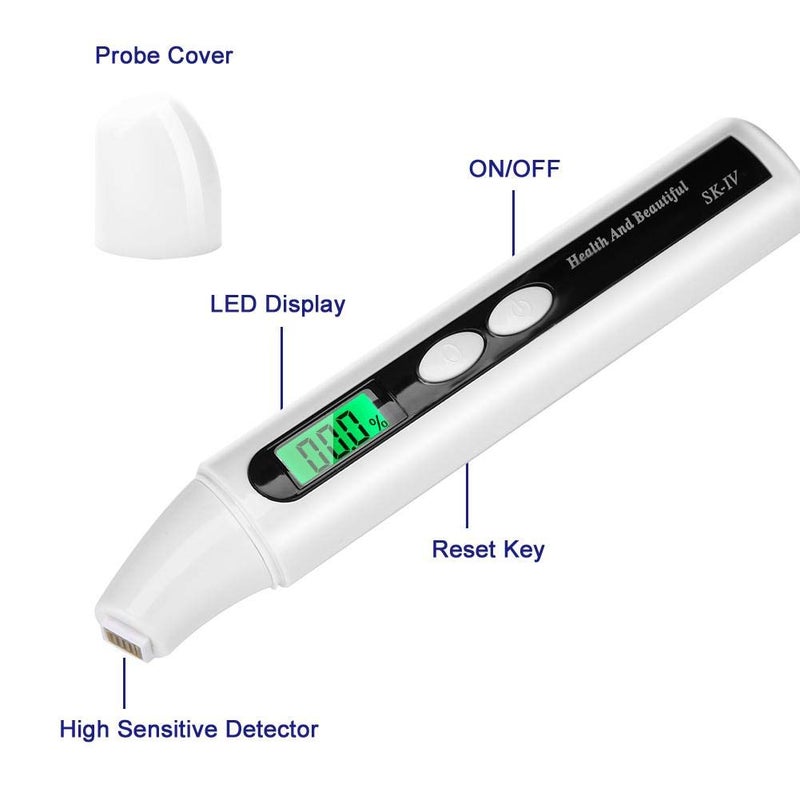 Semme Digital Monitor For Skin,Skin Tester, Digital LCD Skin Face Oil Analyzer Face Skin Sensor Tester Oil Det - Image 5
