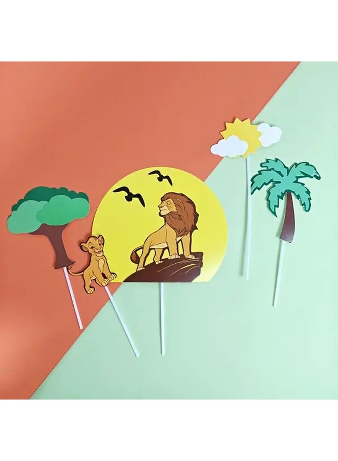 The Lion King Party Decorations Set Of 5 Simba Birthday Scene Cards For Gifts - Image 5