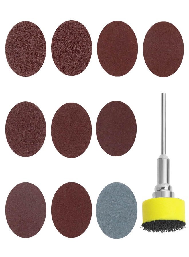 ECSiNG 200PCS Sanding Disc 1 Inch 25mm Hook and Loop Sandpaper with 1/8 Inch Shank Backing Pad for Polishing Metal Wood 80/100/180/240/600/800/1000/1200/2000/3000 Grit - Image 1