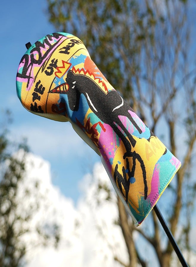 Big Crazy Funny Driver Headcover - Unique Graffiti Style - Waterproof Golf Gead Covers - Golf Club Covers with Soft Lining - Stylish Protection for Your Clubs - Image 5