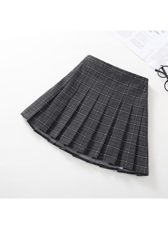 Children's Clothing New Korean Style Plaid Skirt For Middle And Big Children And Girls Summer Baby Waist Skirt Children's Pleated Skirt Costume 
