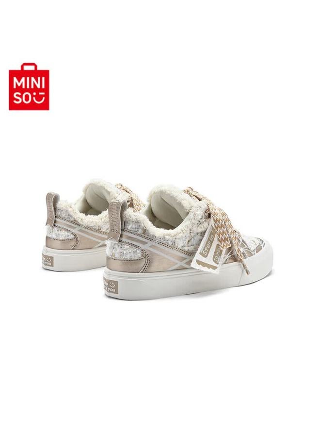 Miniso Tassel Fashion Sneakers For Men And Women Summer Casual Sports Bread Shoes Platinum Size 43 - Image 5