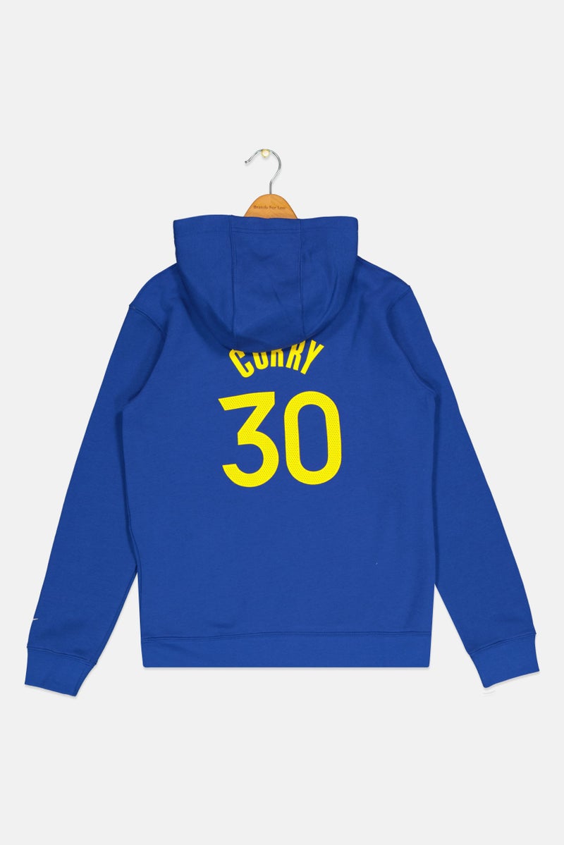 Nike Nike x NBA Kids Boy Golden State Warriors Basketball Hoodie, Blue  - Image 2