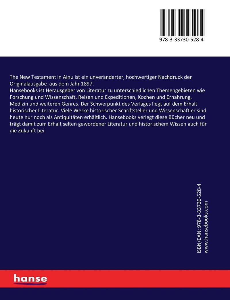 The New Testament in Ainu