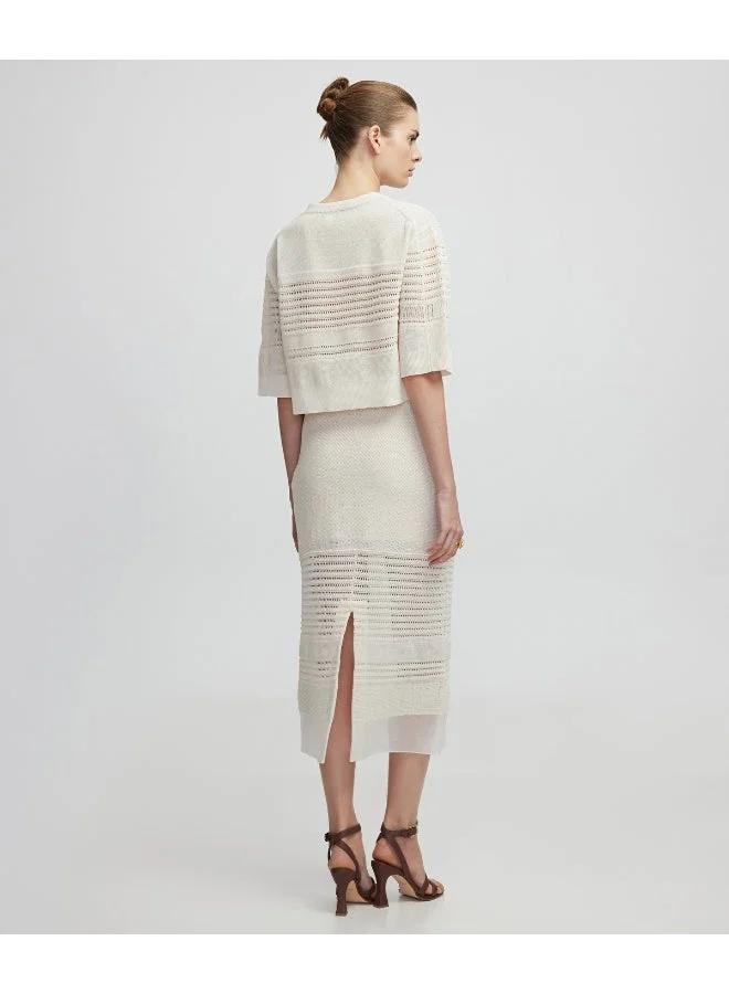 Ipekyol Contrast Textured Knit Sweater