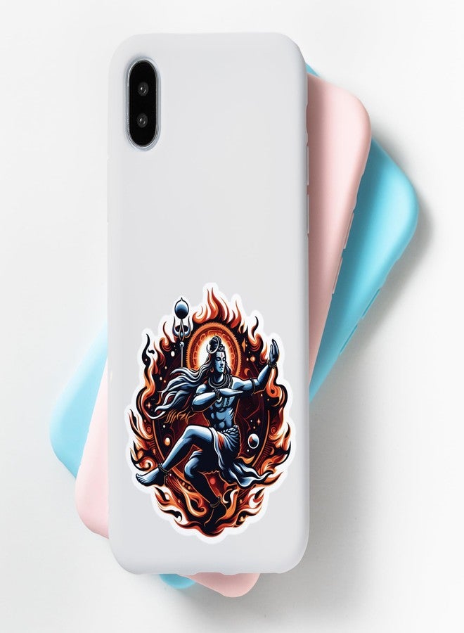 D2C Har Har Mahadev OM Shiv Stickers - Pack of 21 Glitter Finish Waterproof Stickers for Laptop, Journal, Scrapbook, Diary, Prayer Room, Mandir, Mobile - Image 3