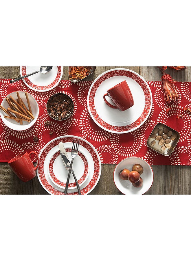 Corelle طقم عشاء كوريل بندهاني 18 قطعة دائري  - Image 2