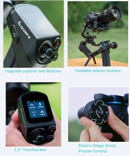 FeiyuTech SCORP 2 KIT Gimbal Stabilizer for DSLR and Mirrorless Camera,Built-in AI Tracking,3-Axis Gimbal for Sony/Canon/Nikon/Fujifilm, Max 5.51lbs,Touch Screen, Native Vertical Shooting with Case - Image 5