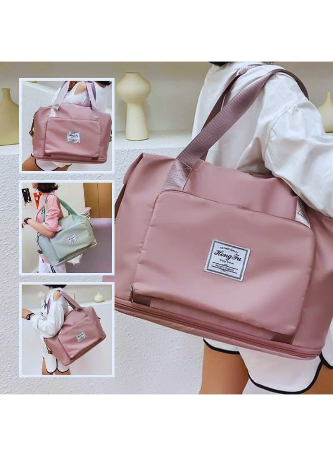 HONGFU Foldable Travel Bag Hand Carry Luggage Bag Large Waterproof Duffle Bag  - Image 2