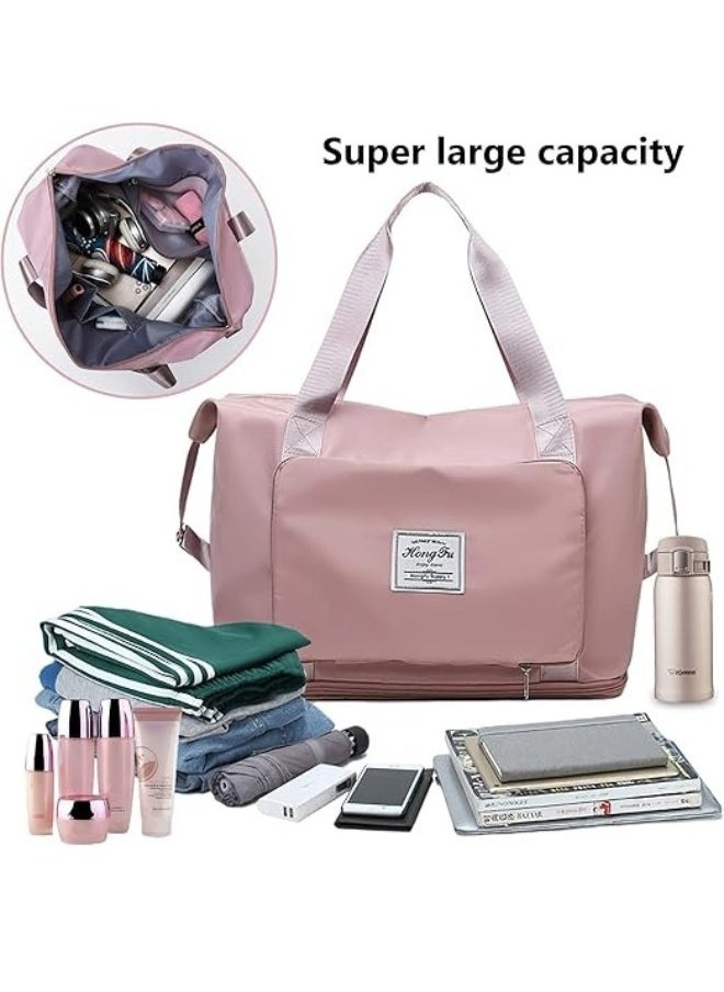 HONGFU Foldable Travel Bag Hand Carry Luggage Bag Large Waterproof Duffle Bag  - Image 4