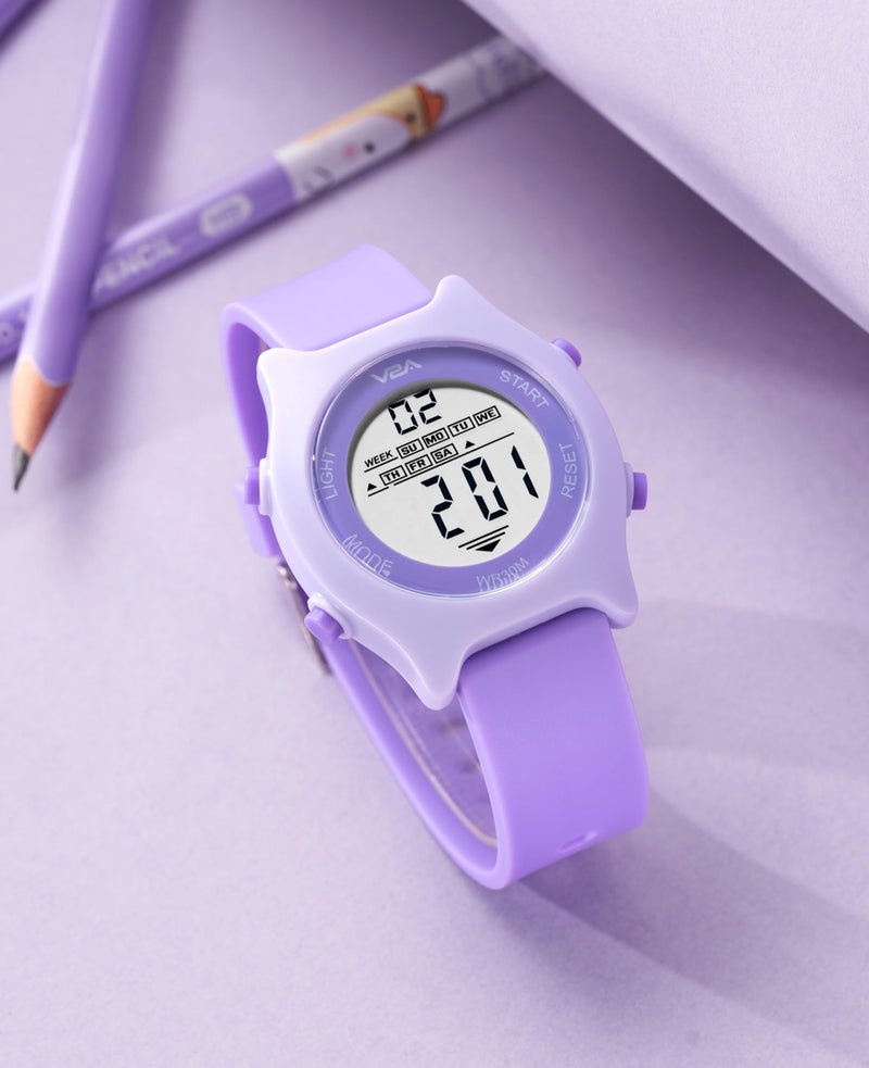 V2A Kids Watch for Boys and Girls Age 4-13 for Multi-Functional 30 M Waterproof Digital Sports Watches for 4 5 6 7 8 Year Old Boy and Girl | Birthday Gift for Kids (Purple) - Image 3