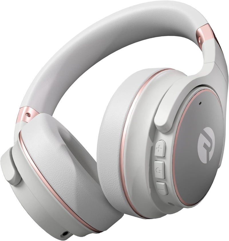 Raycon Everyday Wireless Bluetooth Over Ear Headphones, with Active Noise Cancelling, Awareness Mode and Built in Microphone, IPX 4 Water Resistance, 38 Hours of Battery Life (Rose Gold) - Image 1