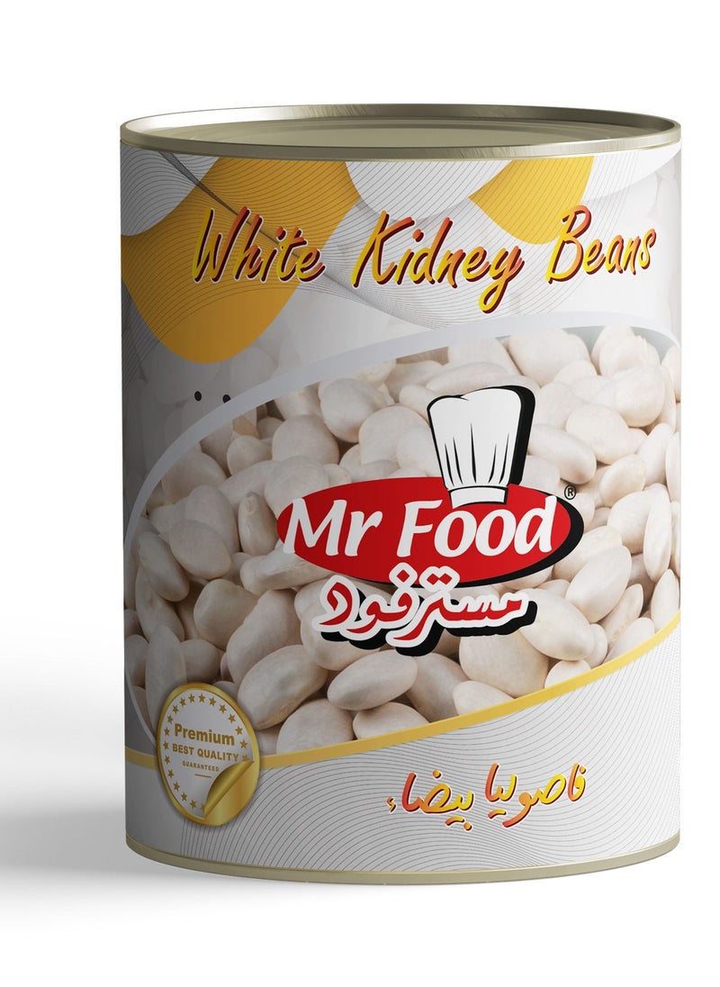 Mr. Food - White Kidney Beans - 3KG Canned - Image 1