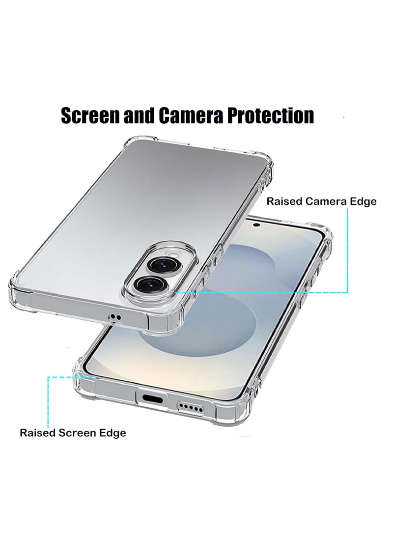 MIGOFAST Samsung S25 Edge Case for Samsung Galaxy S25 Edge Case Clear[Shockpoof Grade Protection Reinforced Corners Slim Fit Flexible TPU Bumper Phone Case for S25 Edge Cover Clear - Image 2