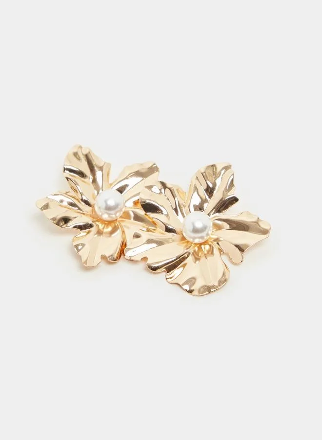 Styli Floral Embellished Earrings