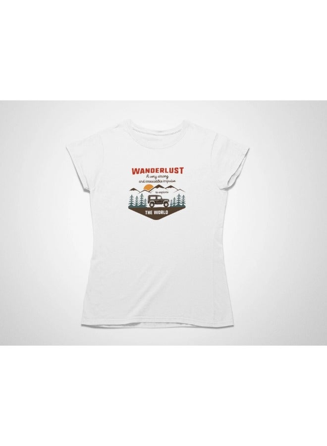 Primina Women's printed T-Shirt -Explore, round neck, 100% cotton, regular fit - Image 1